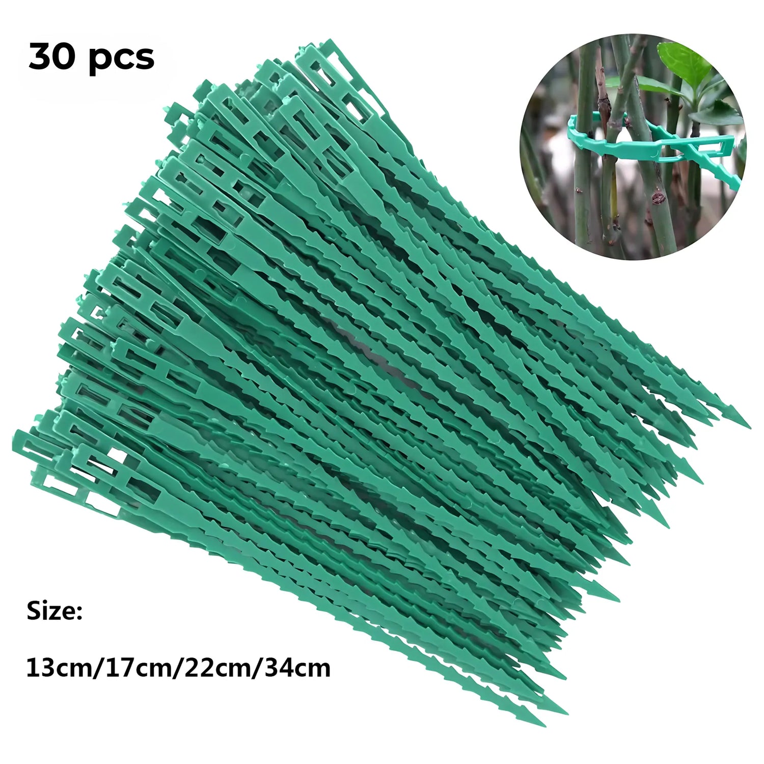 Adjustable Garden Cable Ties – Reusable Plant Fasteners 30PCS / 13CM Garden Cable