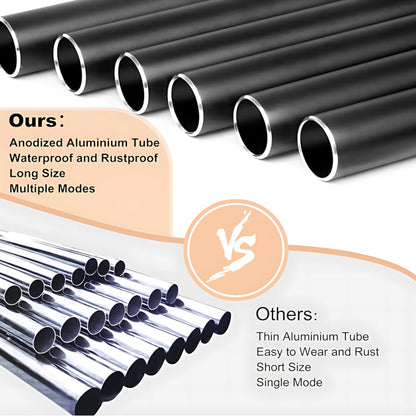 Aluminum Wind Chimes – 6-Tube, Soothing Outdoor Decor 64.7x8.1cm Wind Chime