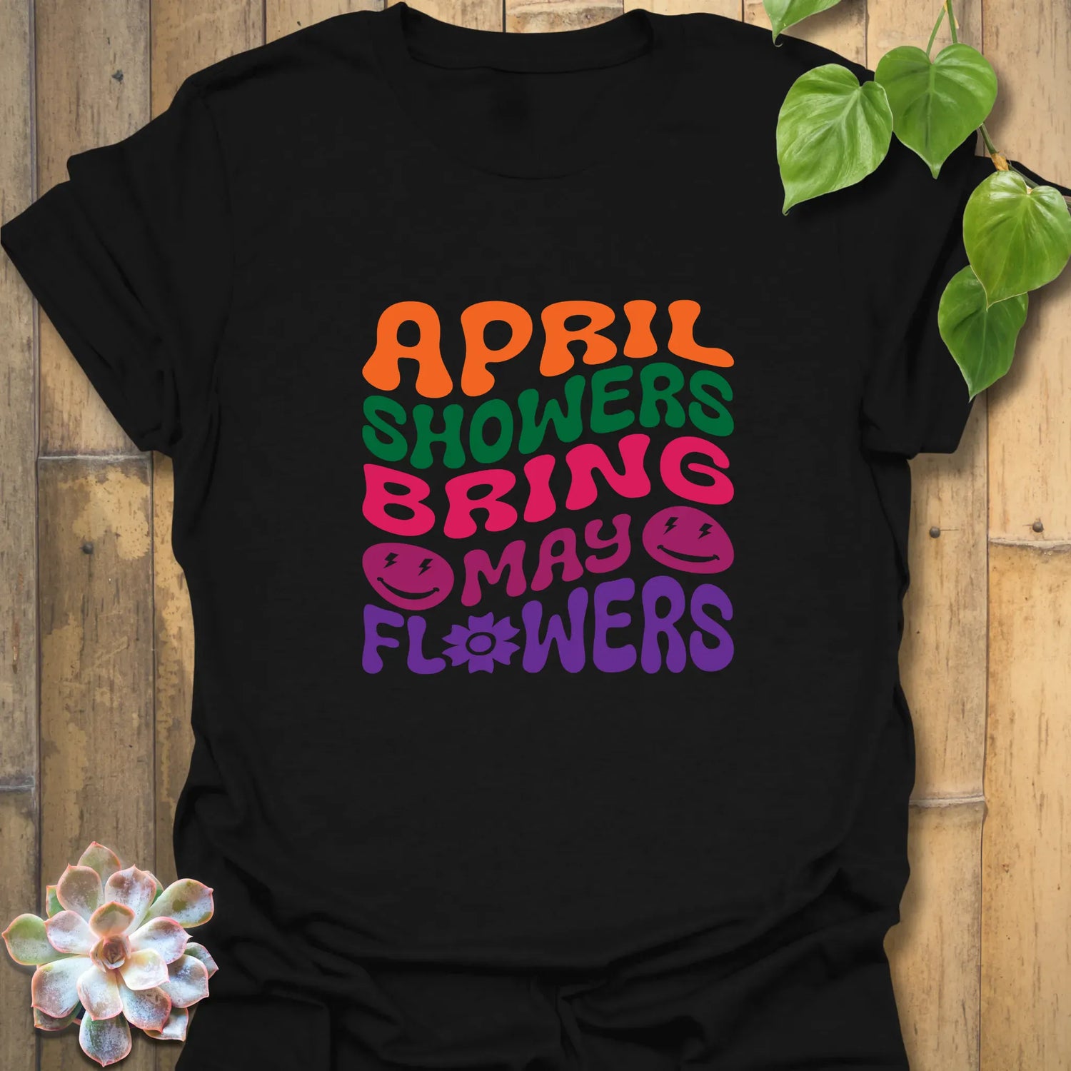 April Shower T-shirt Black / S T-Shirt