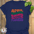 April Shower T-shirt Navy / S T-Shirt