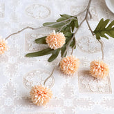 Artificial Dandelion Bouquet - 5 Heads for Wedding & Decor light yellow Artificial Plants