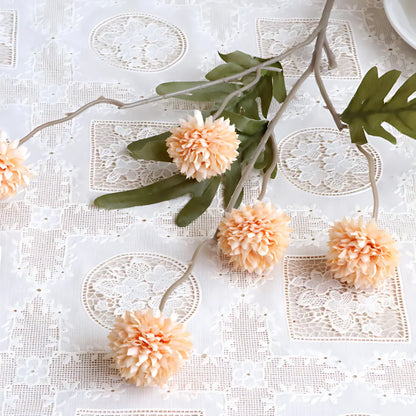 Artificial Dandelion Bouquet - 5 Heads for Wedding &amp; Decor light yellow Artificial Plants