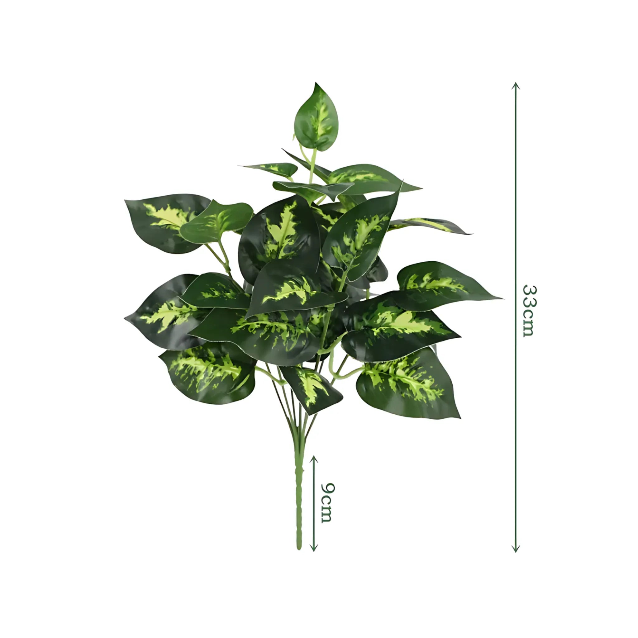 Artificial Dieffenbachia Plant - Lush Greenery for Home Decor Flower pig heart Artificial Plants