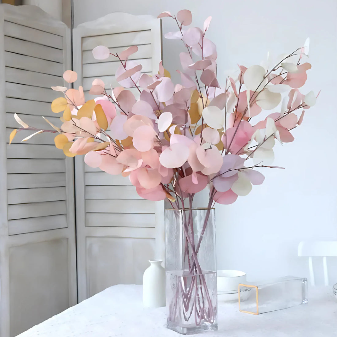 Artificial Eucalyptus Branch - Faux Leaves for Wedding &amp; Home Decor Artificial Plants