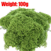 Artificial Moss Decor - Lush Green Lawn for DIY & Landscaping 100g Artificial Moss