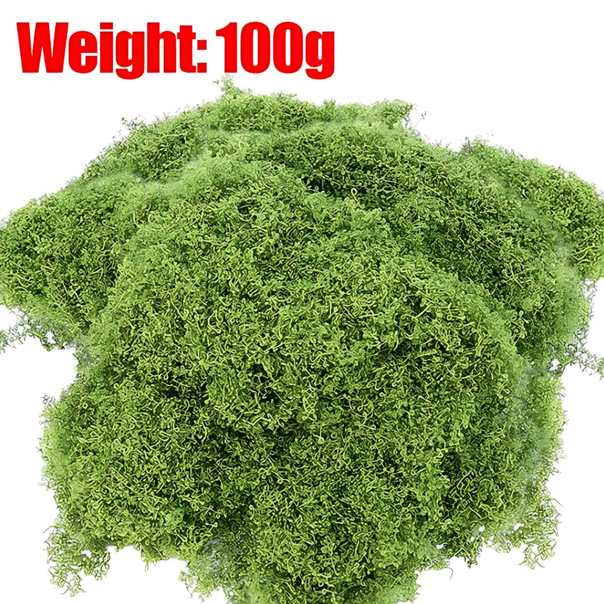 Artificial Moss Decor - Lush Green Lawn for DIY &amp; Landscaping 100g Artificial Moss