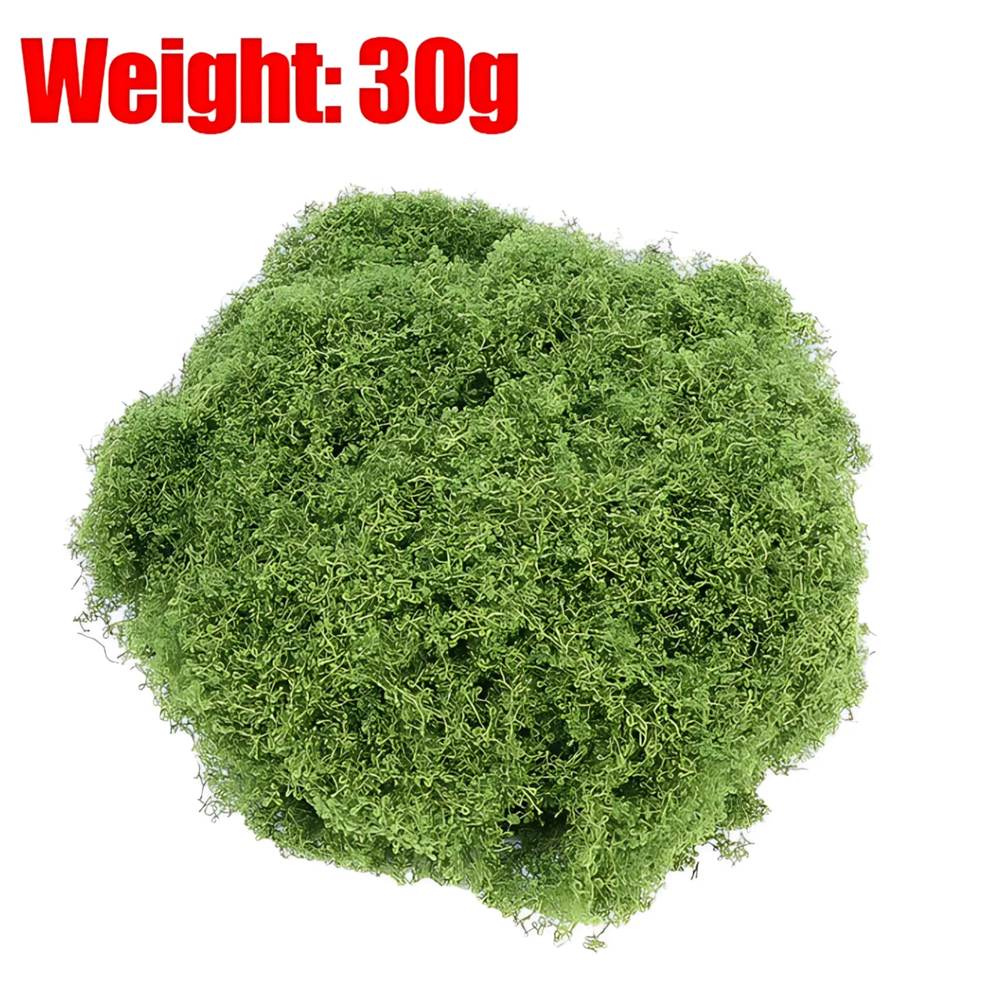 Artificial Moss Decor - Lush Green Lawn for DIY &amp; Landscaping 30g Artificial Moss