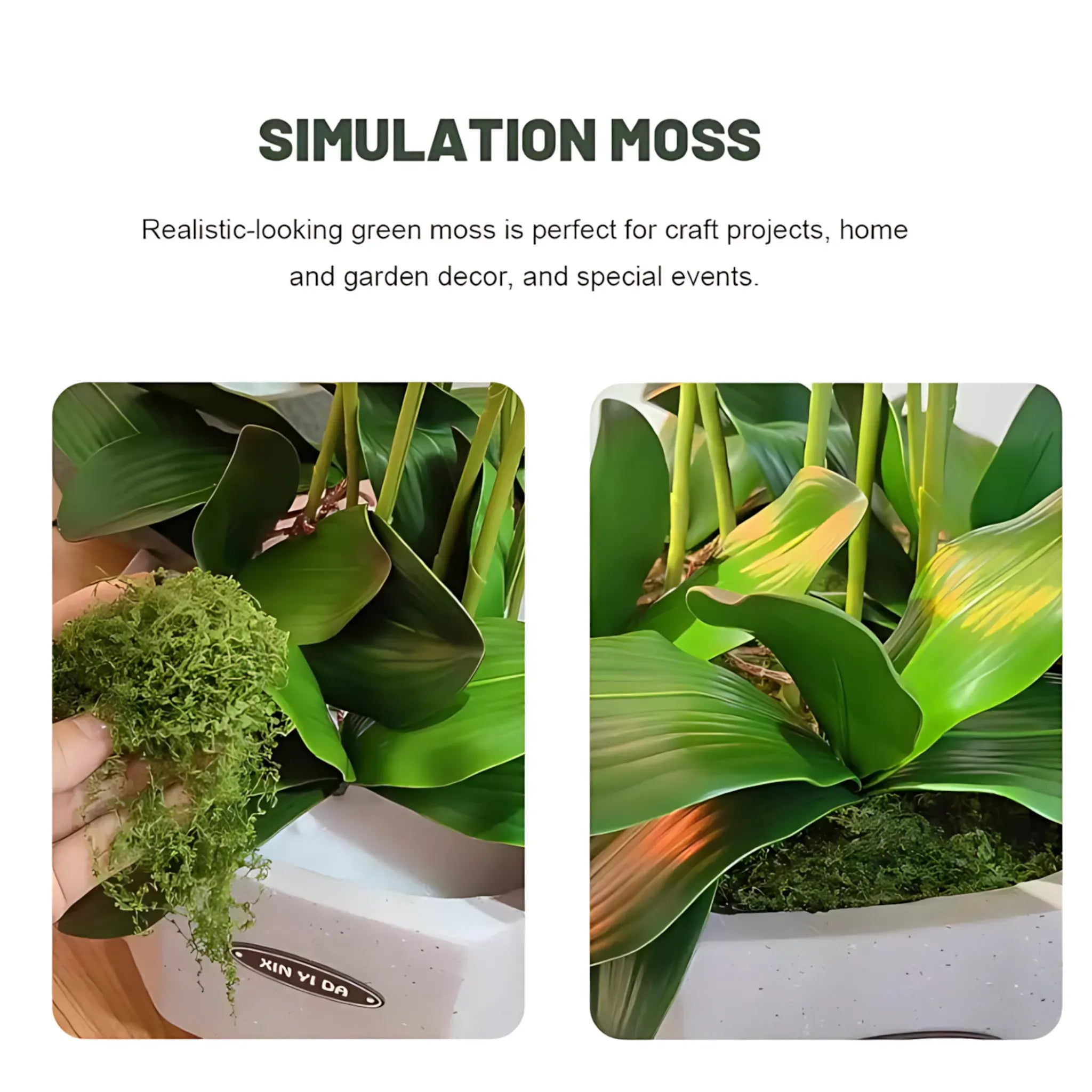 Artificial Moss Decor - Lush Green Lawn for DIY &amp; Landscaping Artificial Moss