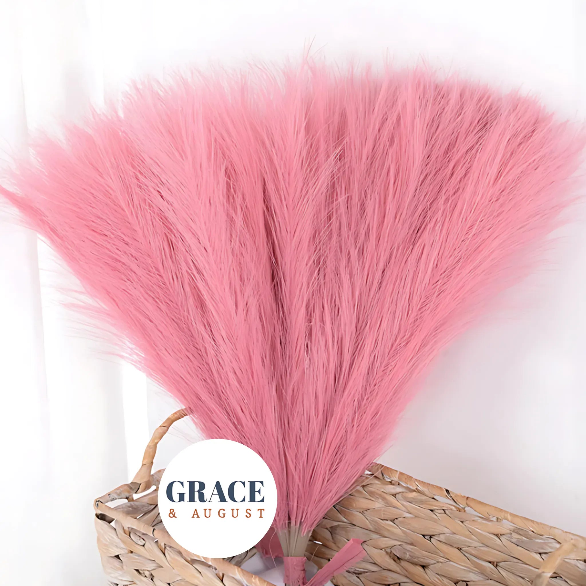 Artificial Pampas Grass - 15/30 Pcs, Realistic Home &amp; Event Decor Dark Pink / 15pcs Artificial Plants