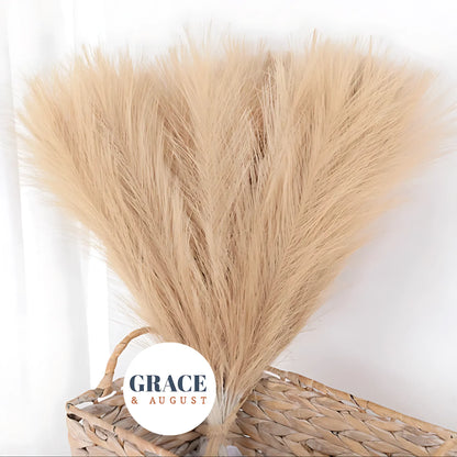 Artificial Pampas Grass - 15/30 Pcs, Realistic Home &amp; Event Decor Light Coffee / 15pcs Artificial Plants