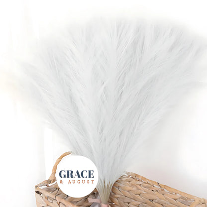 Artificial Pampas Grass - 15/30 Pcs, Realistic Home &amp; Event Decor White / 15pcs Artificial Plants