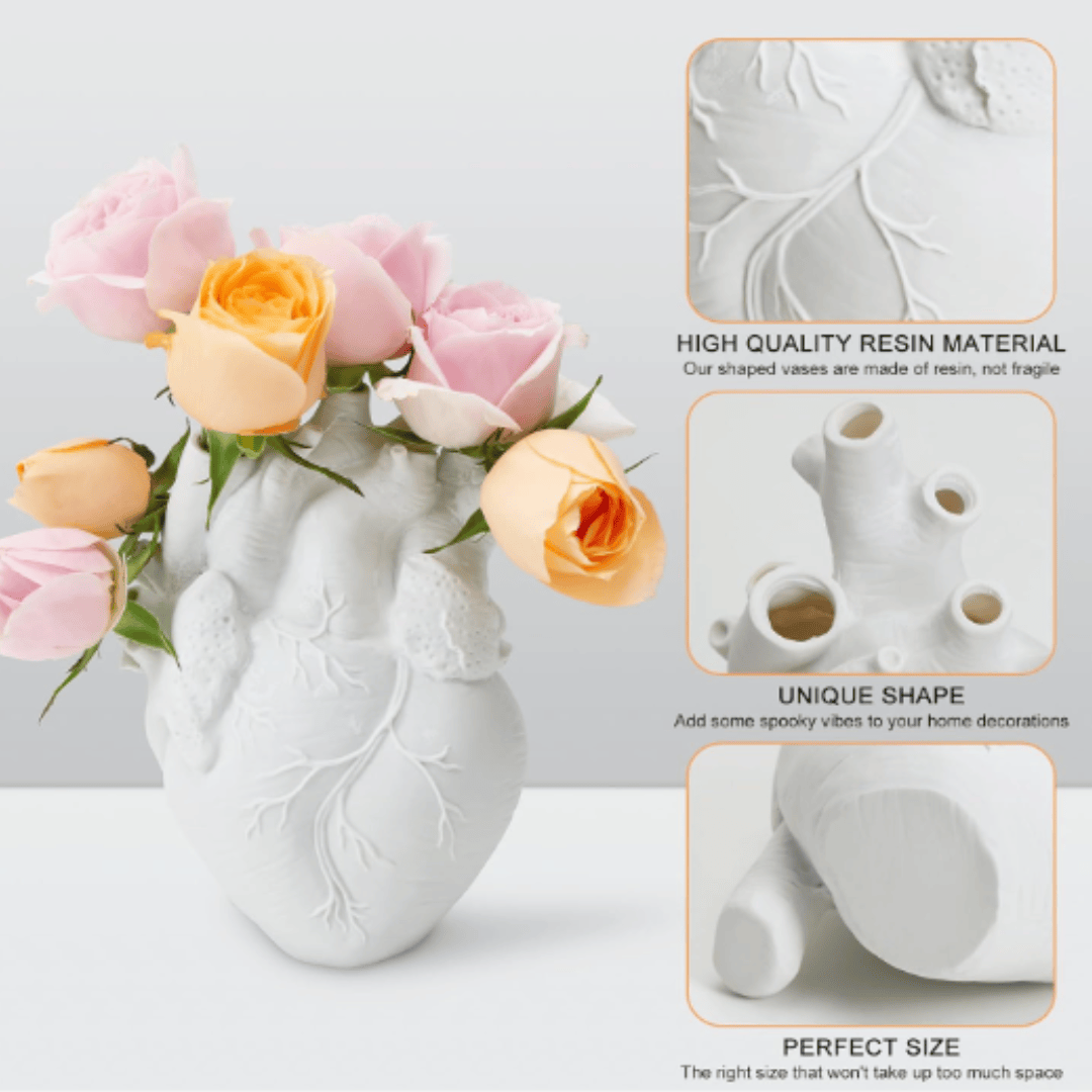 Artistic Anatomical Heart Shape Vase vase