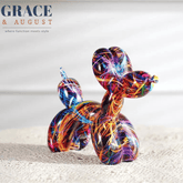 Artistic Ceramics Graffiti Balloon Dog Sculpture Home decor