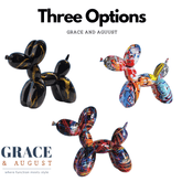 Artistic Ceramics Graffiti Balloon Dog Sculpture Home decor