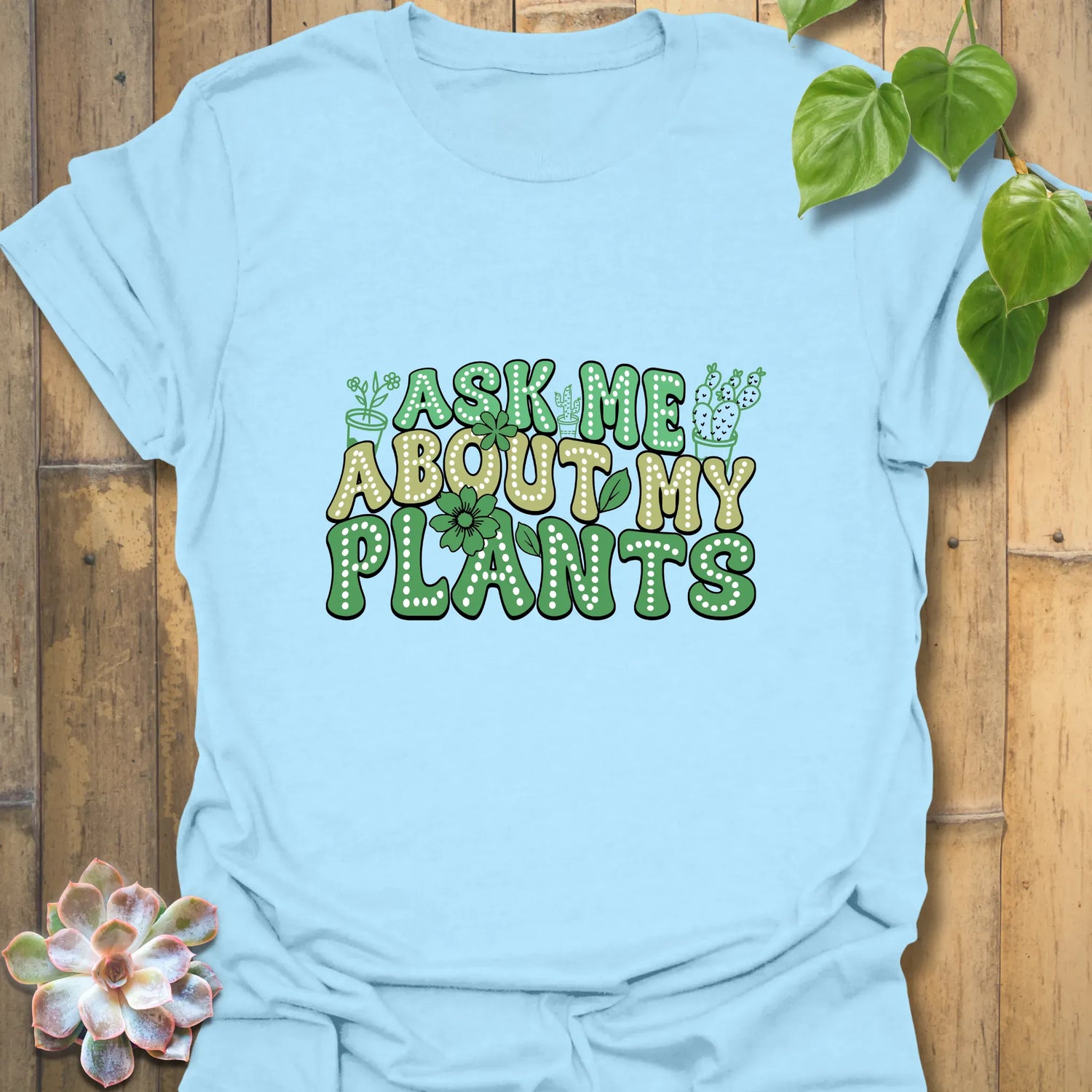 Ask Me T-shirt Light Blue / S T-Shirt