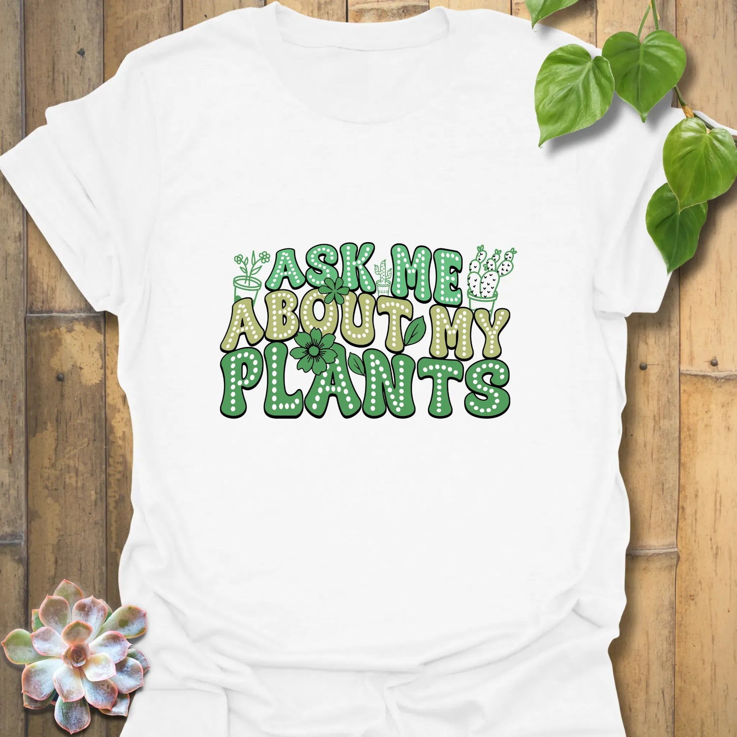 Ask Me T-shirt White / S T-Shirt