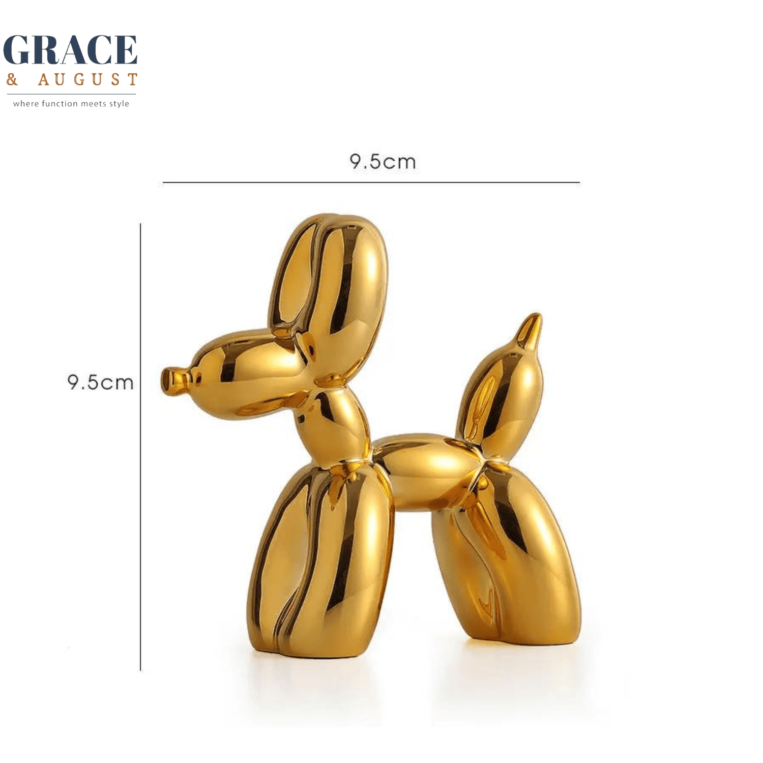 Balloon Dog Doggy Poo Sculptures |Shiny &amp; Matte Pooch Pizzazz AA41-small-gold Home decor
