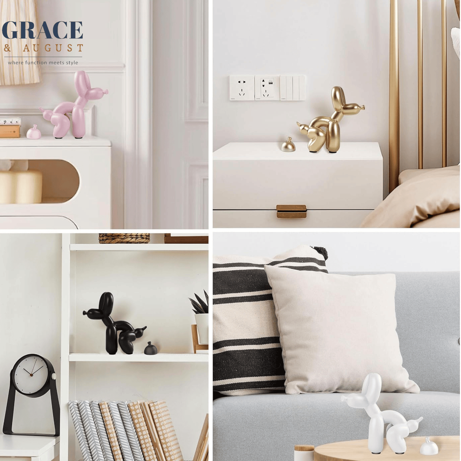 Balloon Dog Doggy Poo Sculptures |Shiny &amp; Matte Pooch Pizzazz Home decor