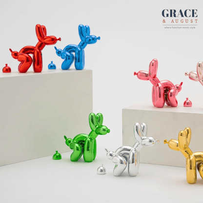 Balloon Dog Doggy Poo Sculptures |Shiny &amp; Matte Pooch Pizzazz Home decor