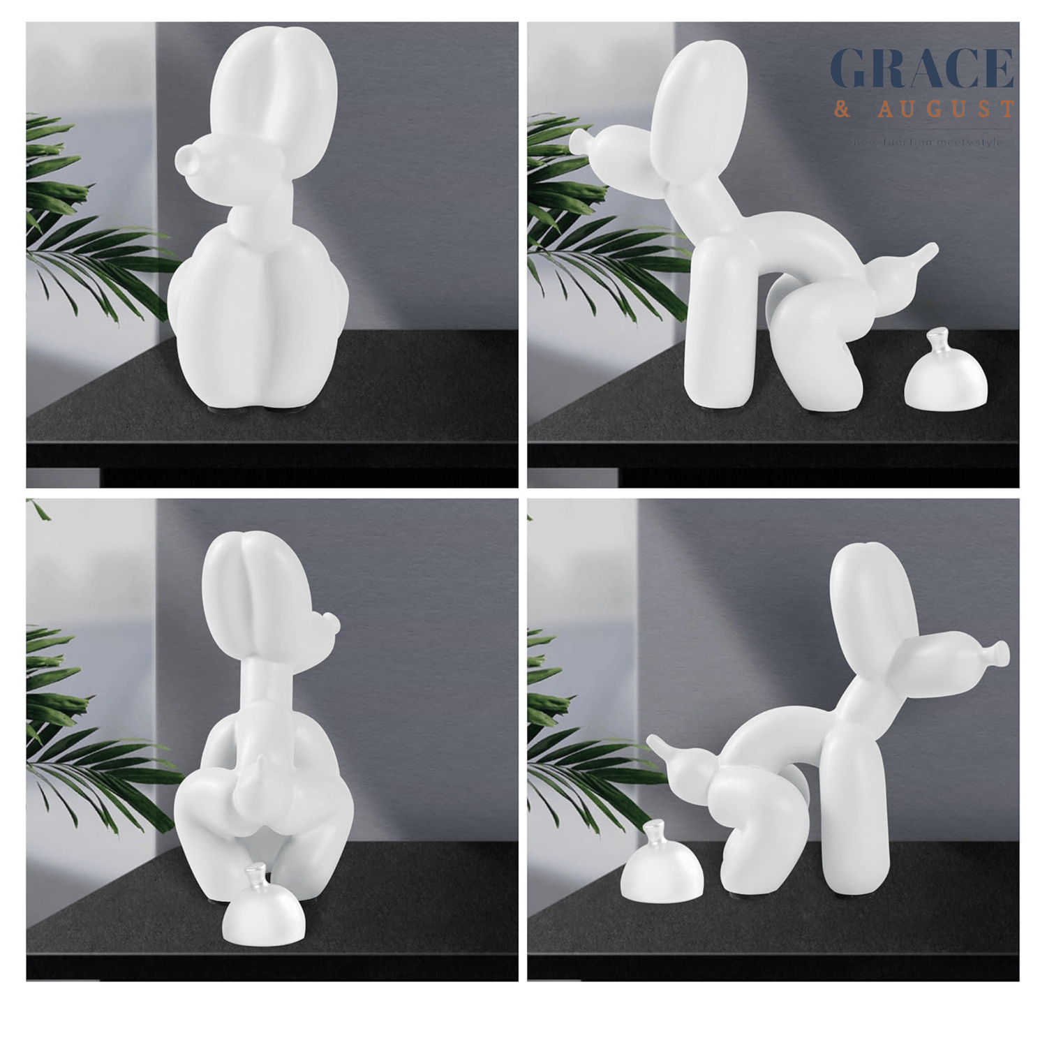 Balloon Dog Doggy Poo Sculptures |Shiny &amp; Matte Pooch Pizzazz Home decor