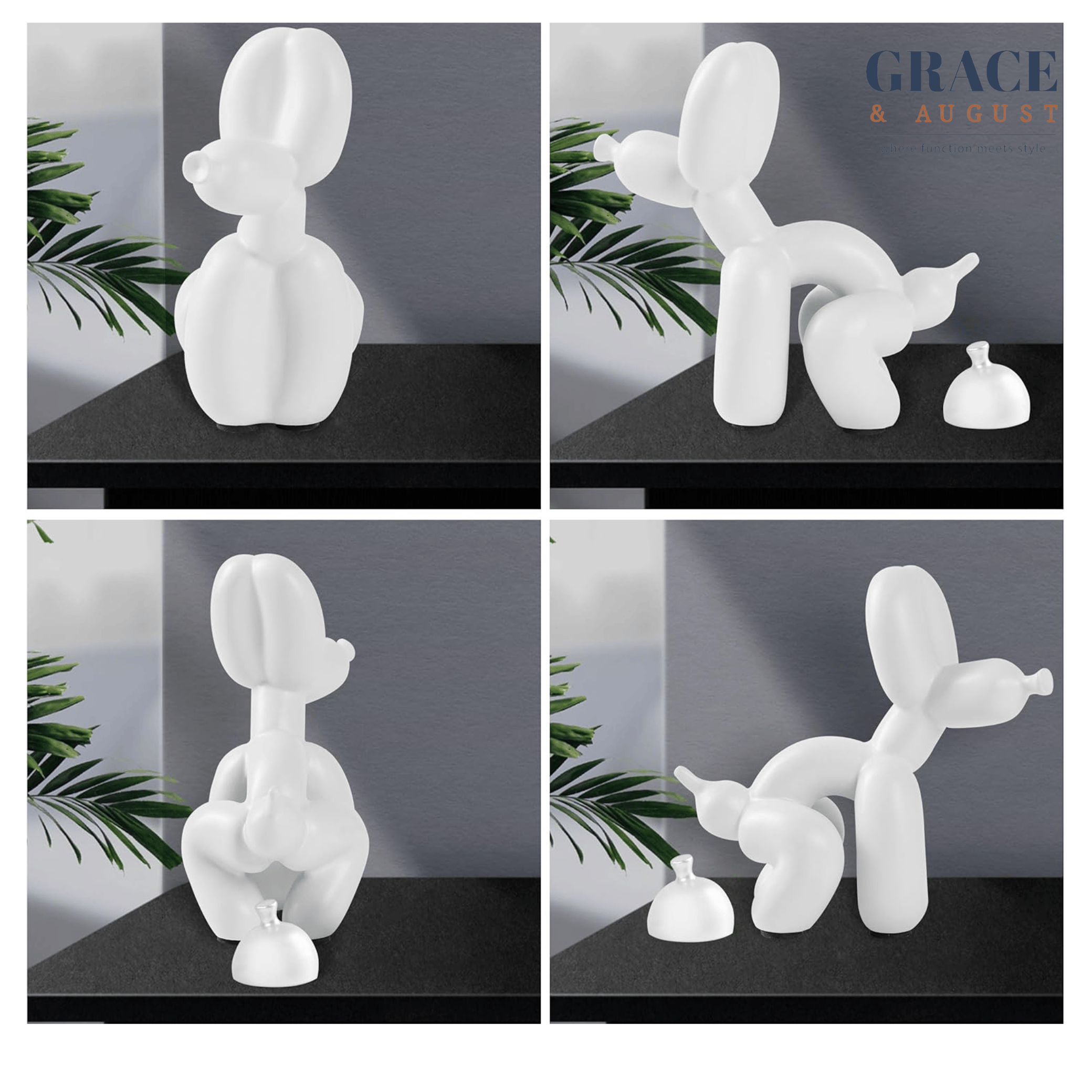 Balloon Dog Doggy Poo Sculptures |Shiny &amp; Matte Pooch Pizzazz Home decor