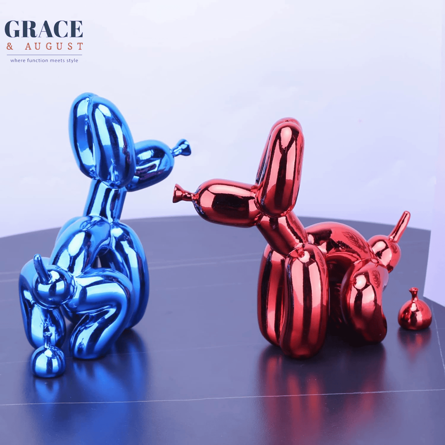 Balloon Dog Doggy Poo Sculptures |Shiny &amp; Matte Pooch Pizzazz Home decor