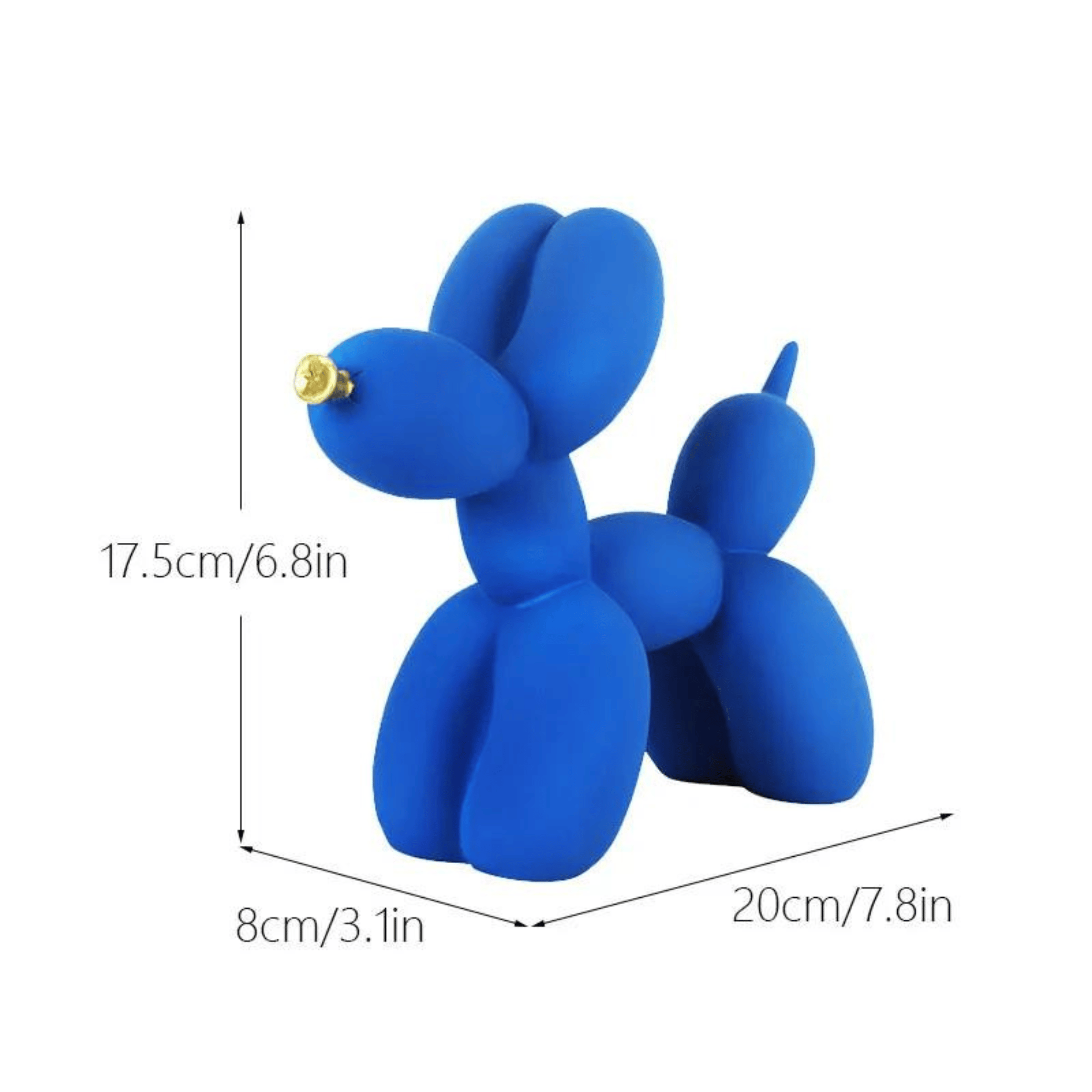 Balloon Dog Sculpture Blue resin Art