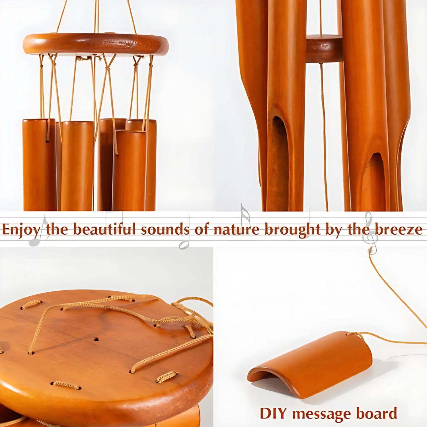 Bamboo Wind Chimes – Perfect Zen Garden Decor for Outdoors Wind Chime Bamboo Wind Chimes