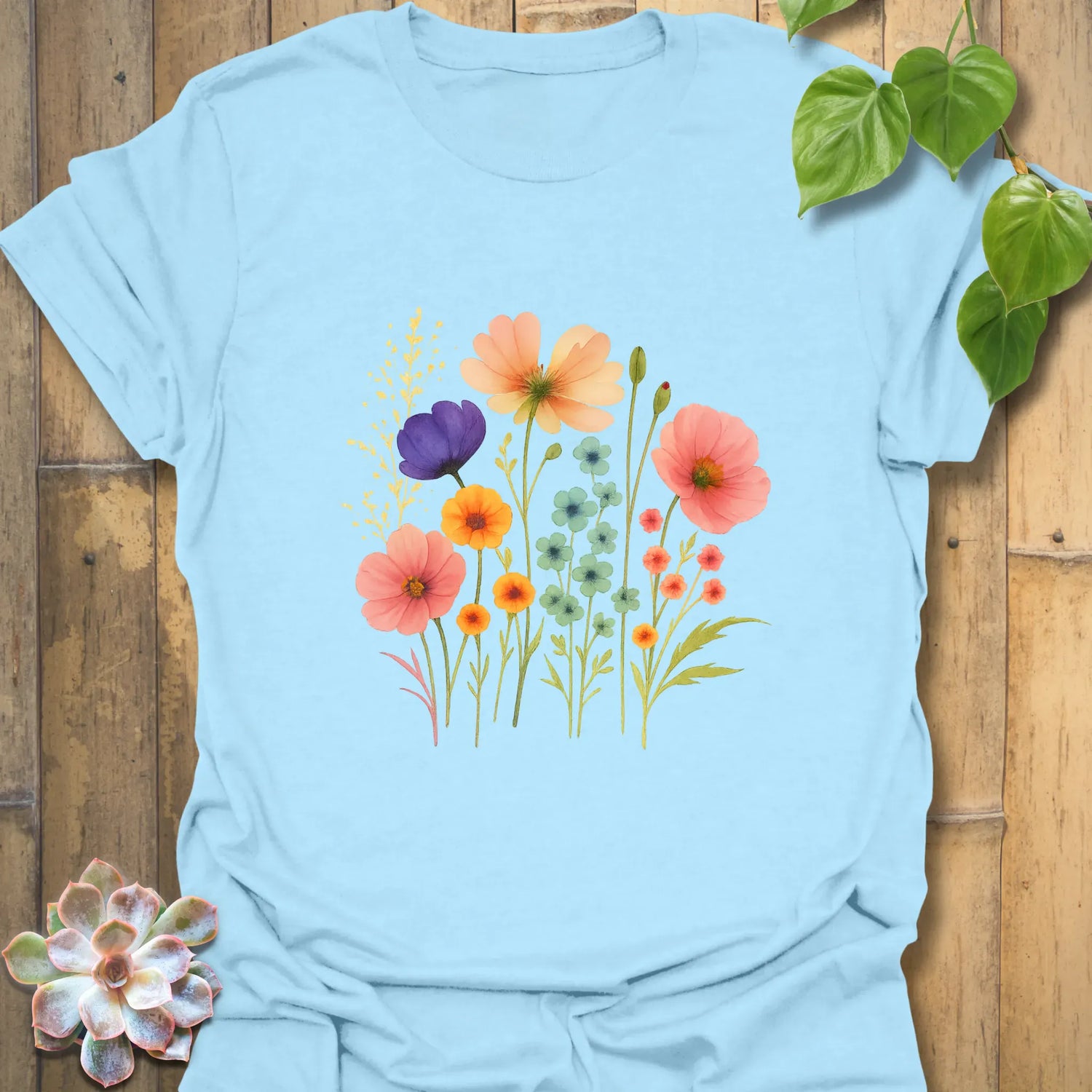 Beautiful Day T-shirt Light Blue / S T-Shirt