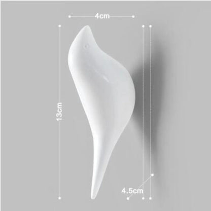 Bird Shaped Wall Hooks | Bird Wall Decor White Home decor