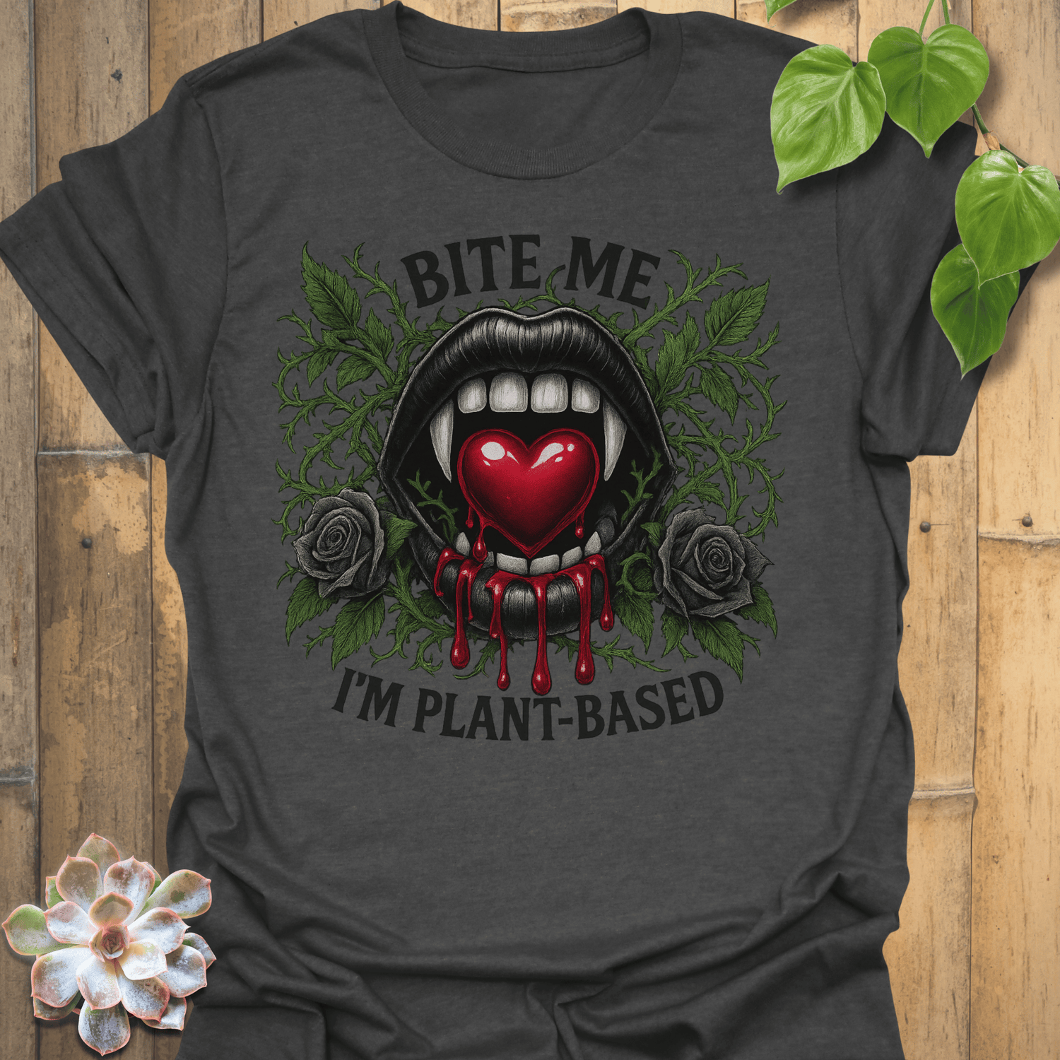 Bite Me T-shirt Dark Heather / S T-Shirt