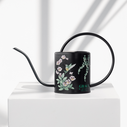 Black Hummingbird Watering Can – 1.5L Stainless Steel Indoor Plant Watering Can - Clearance Item Watering Can