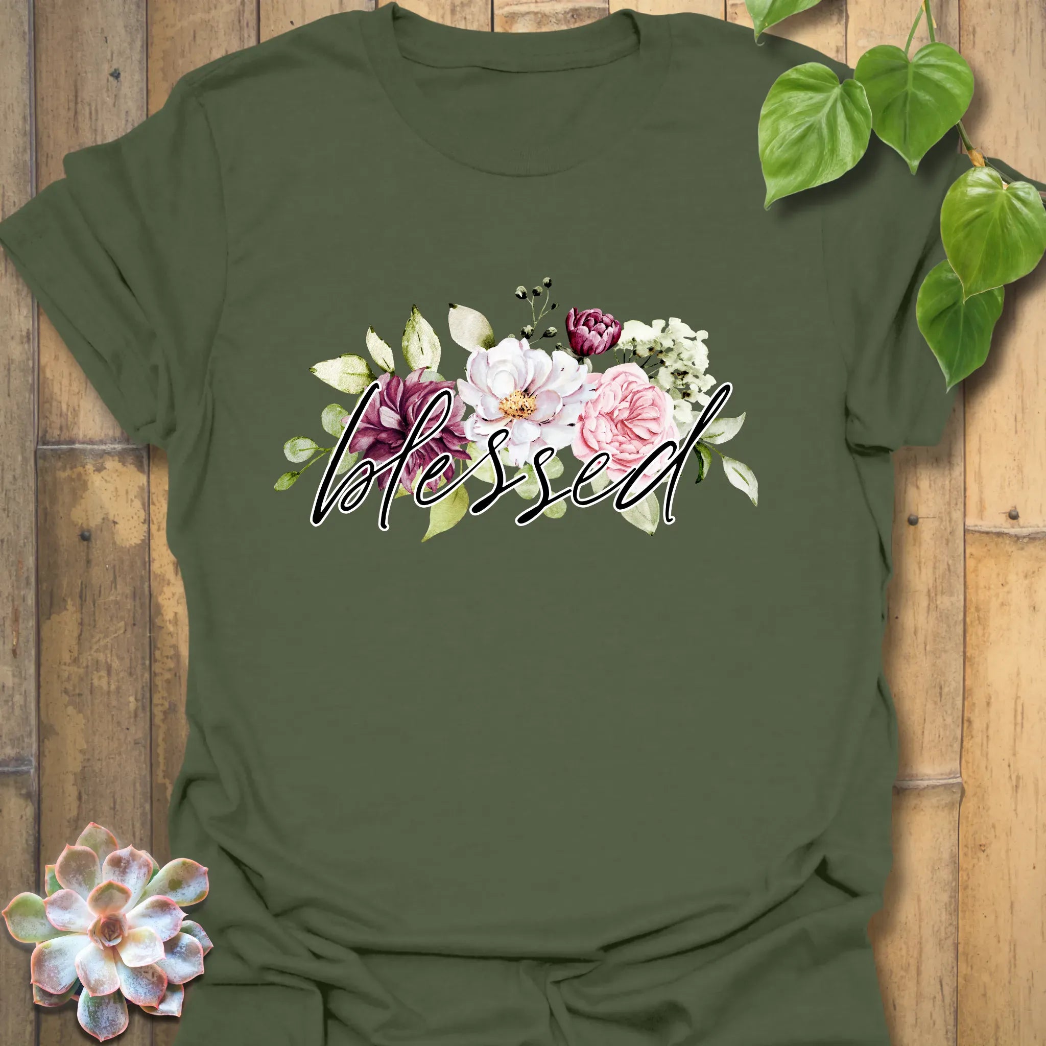 Blessed T-shirt Military Green / S T-Shirt