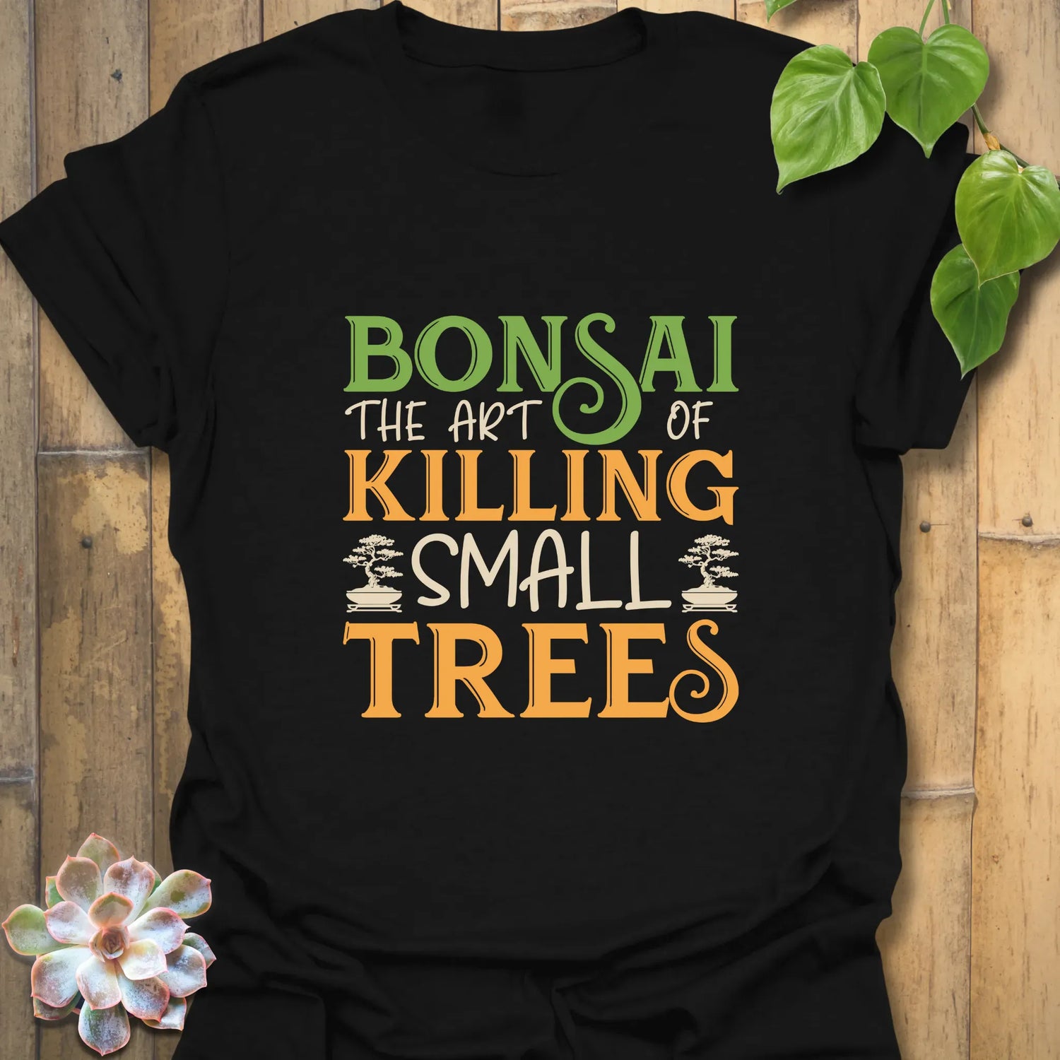 Bonsai The Art Of Killing Small Tree T-shirt Black / S T-Shirt