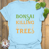 Bonsai The Art Of Killing Small Tree T-shirt Light Blue / S T-Shirt