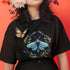 Botanic Moth T-shirt Black / S T-Shirt