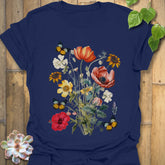 Butterfly Blooms T-shirt Navy / S T-Shirt