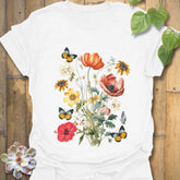 Butterfly Blooms T-shirt White / S T-Shirt