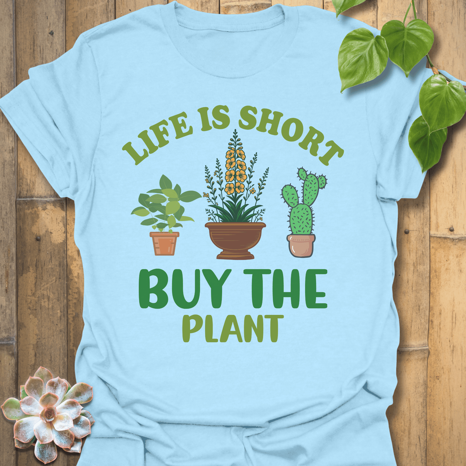 Buy The Plant T-shirt Light Blue / S T-Shirt