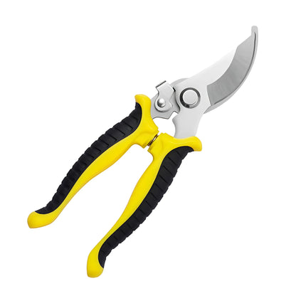 Bypass Pruning Shears - Sharp &amp; Durable Garden Tree Trimmers Yellow Pruning Shears