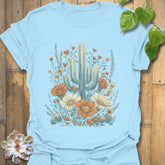 Cactus Blossom T-Shirt Light Blue / S T-Shirt