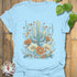 Cactus Blossom T-Shirt Light Blue / S T-Shirt