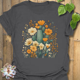 Cactus & Petals T-Shirt Charcoal / S T-Shirt
