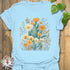 Cactus & Petals T-Shirt Light Blue / S T-Shirt