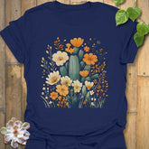 Cactus & Petals T-Shirt Navy / S T-Shirt