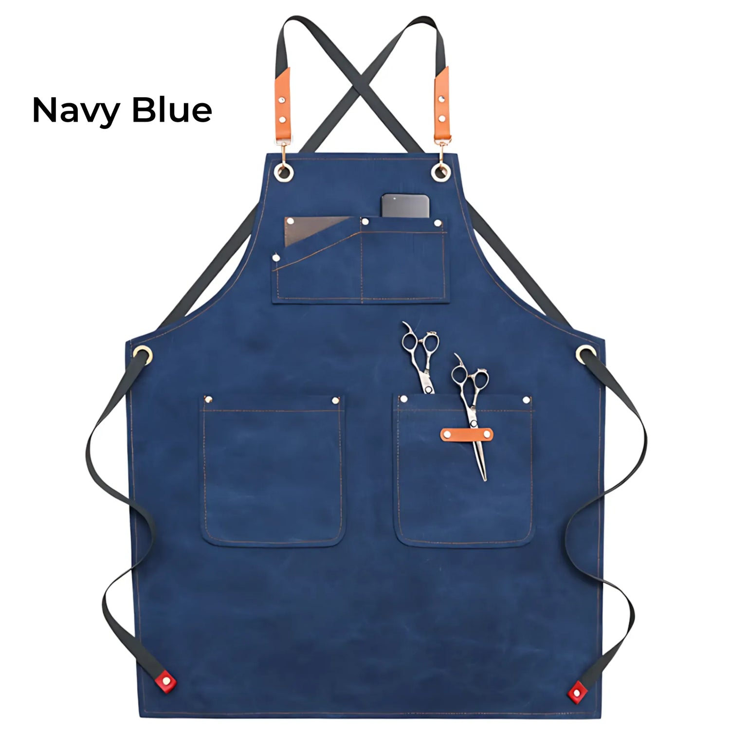 Canvas Heavy Duty Work Apron A-Navy Blue Apron