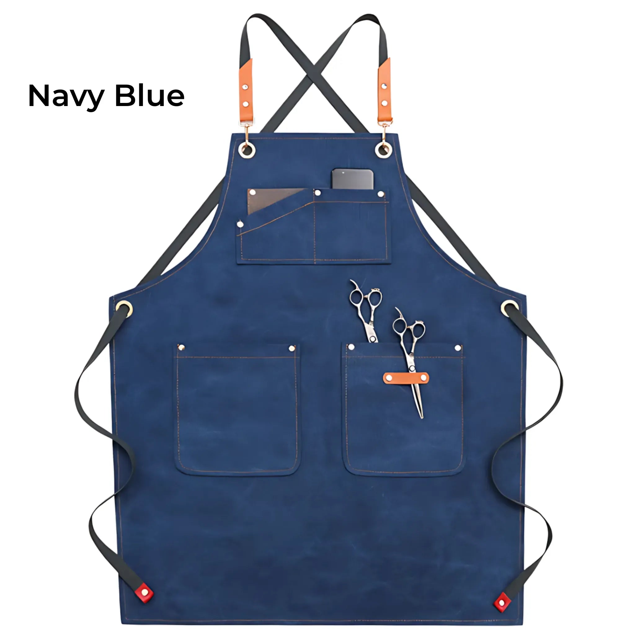 Canvas Heavy Duty Work Apron A-Navy Blue Apron