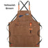 Canvas Heavy Duty Work Apron A-Yellowish Brown Apron