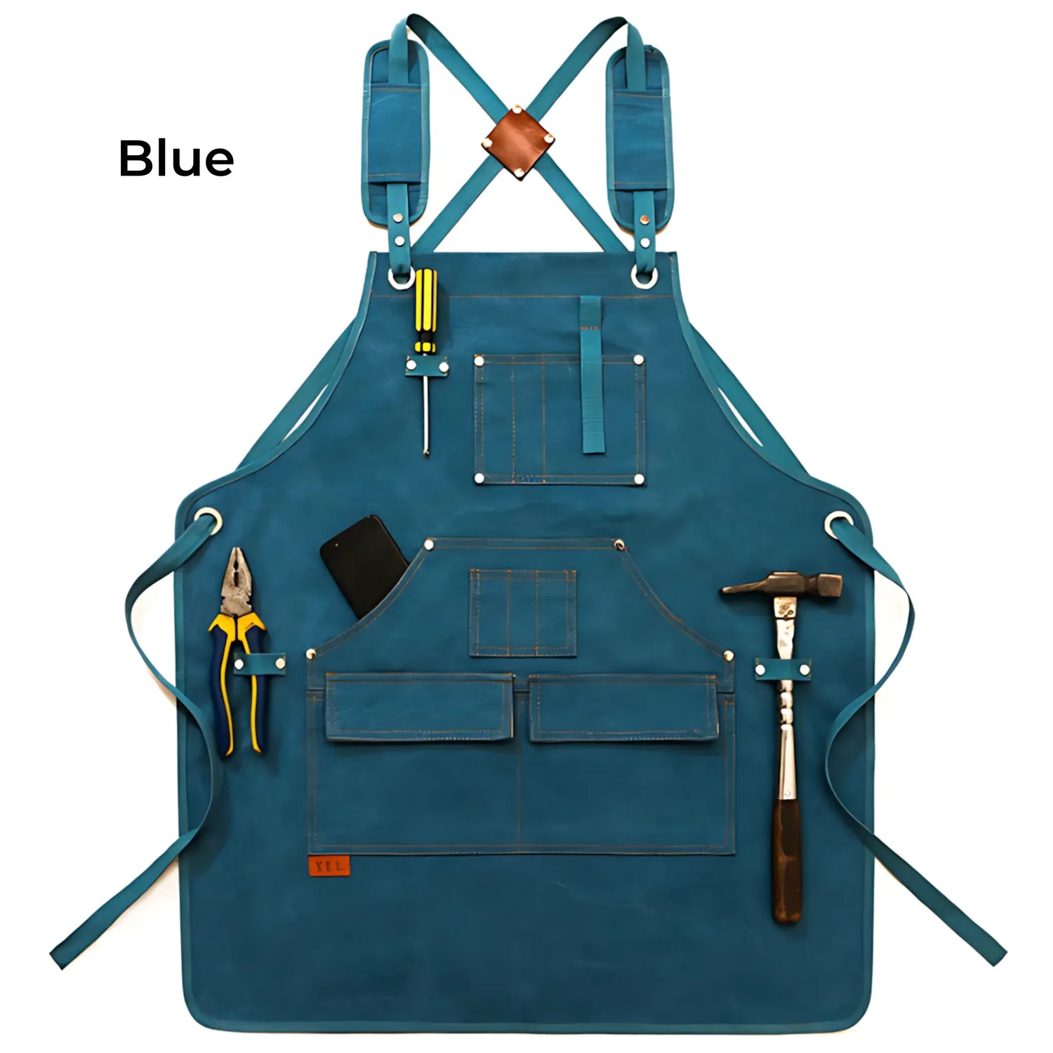 Canvas Heavy Duty Work Apron B-Blue Apron