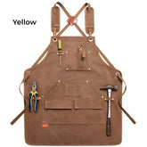 Canvas Heavy Duty Work Apron B-Yellow Apron